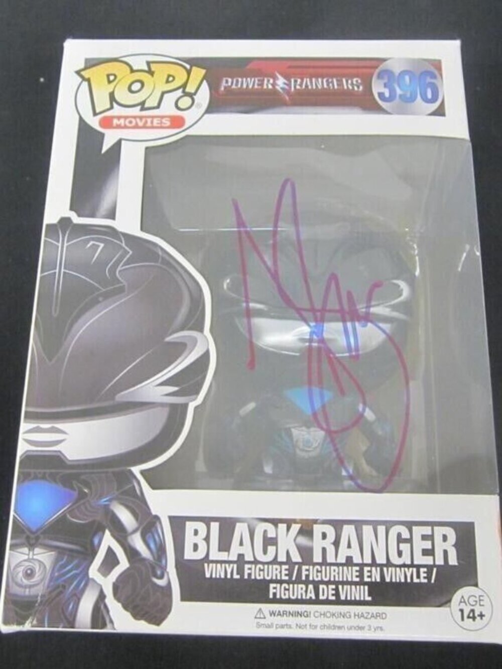 Ludi Lin signed Funko Pop! Vinyl: Power Rangers - Black Ranger #396 w/COA